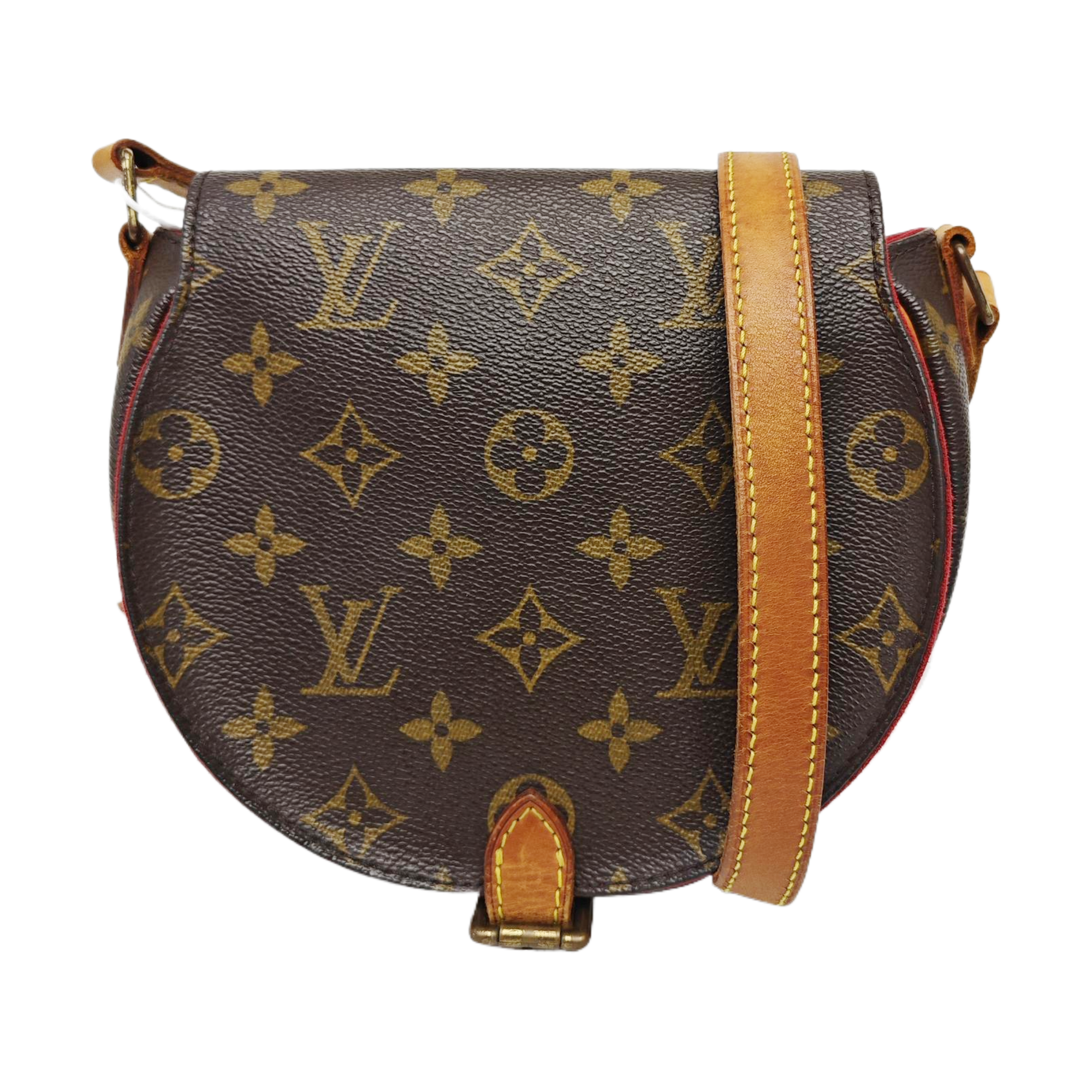 TAMBOURINE Monogram Coated Canvas Brown