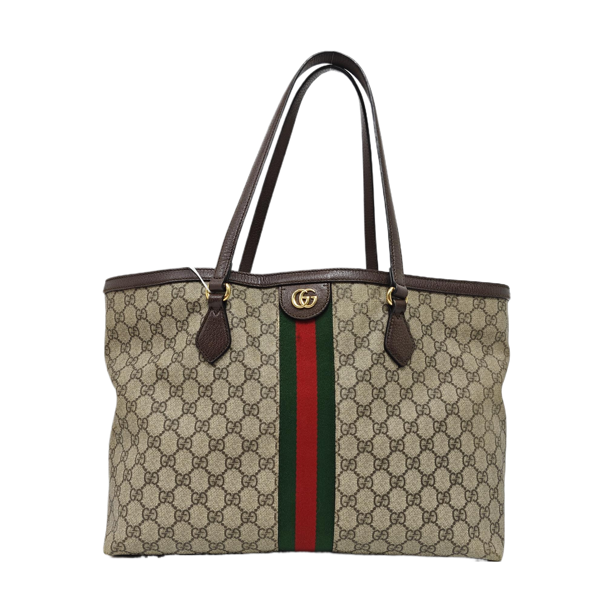 Ophidia Medium Monogram Coated Canvas Beige