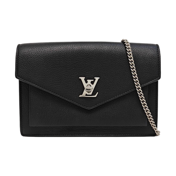 Authenticated pre-owned  LOCKME Calfskin Black - Shoulder Bag at Looply