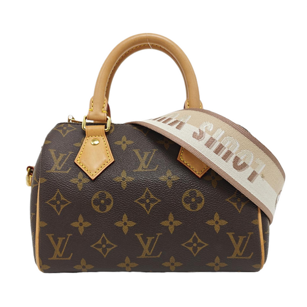 SPEEDY 20 Monogram Coated Canvas Brown