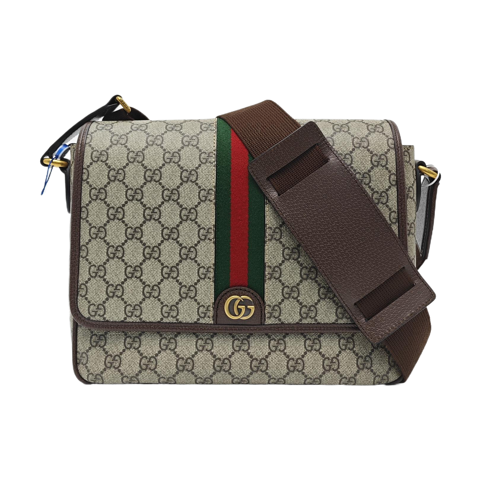 Ophidia Small Monogram Coated Canvas Beige