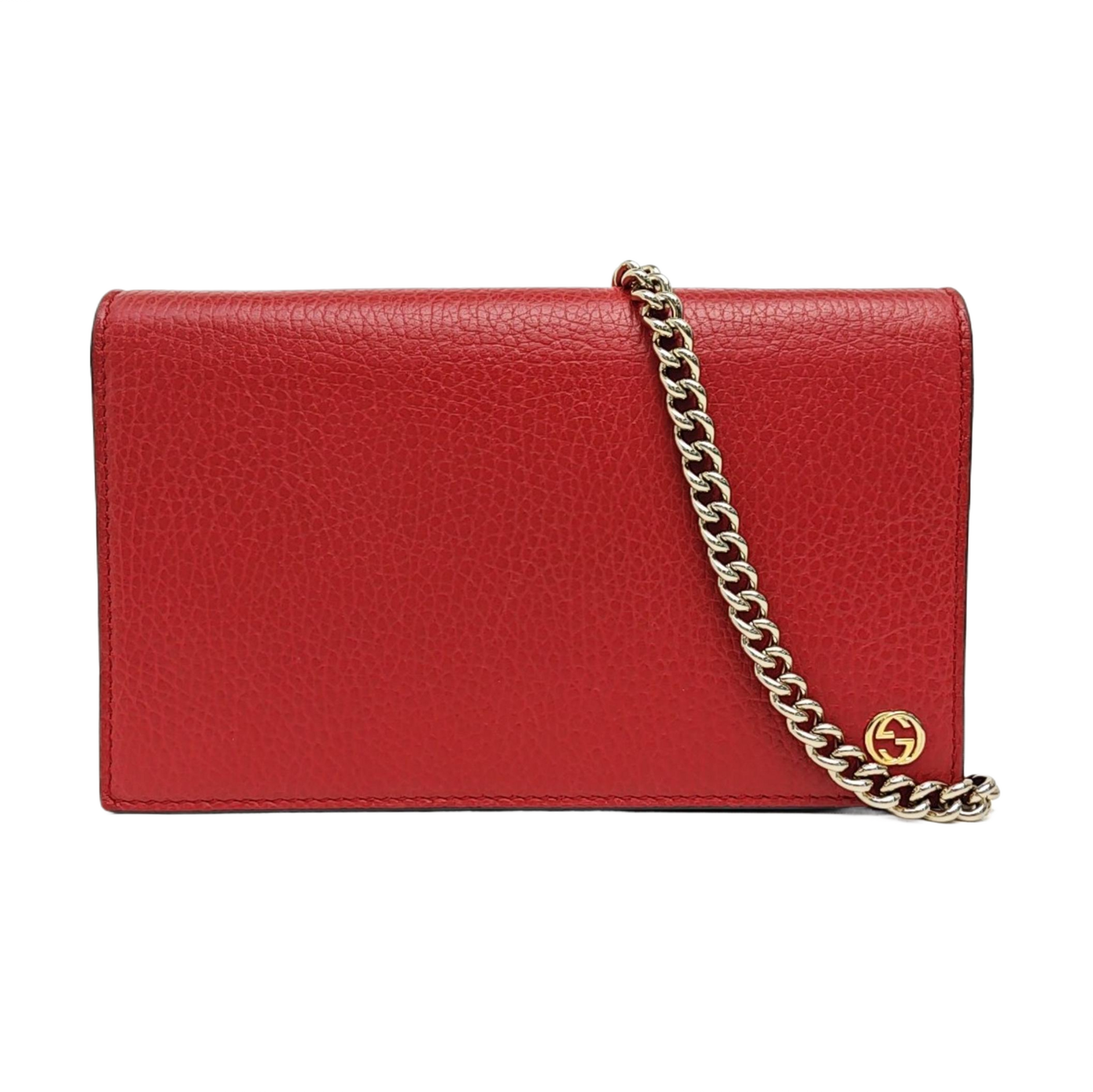 GG Marmont Super Mini Calfskin Red