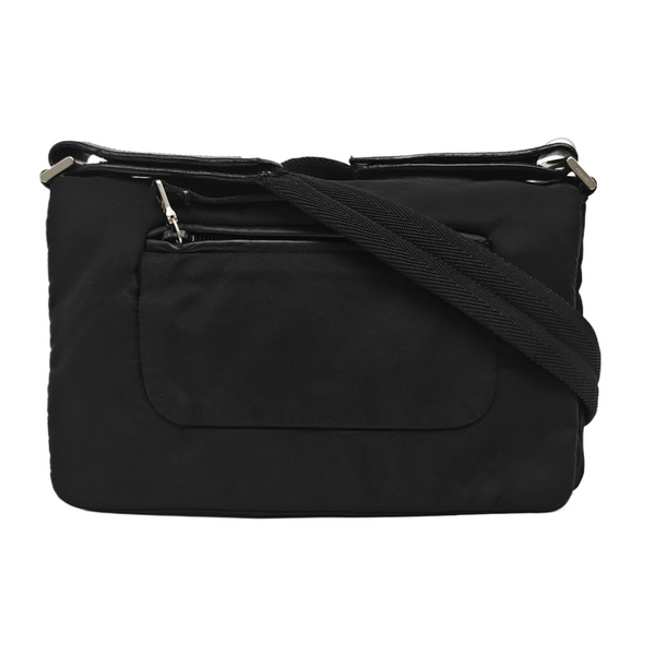 Nylon Shoulder Bag Black
