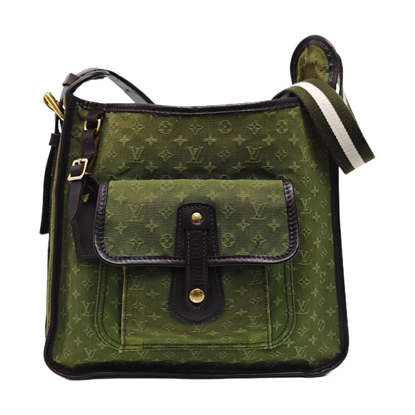 MARY KATE Monogram Canvas Green