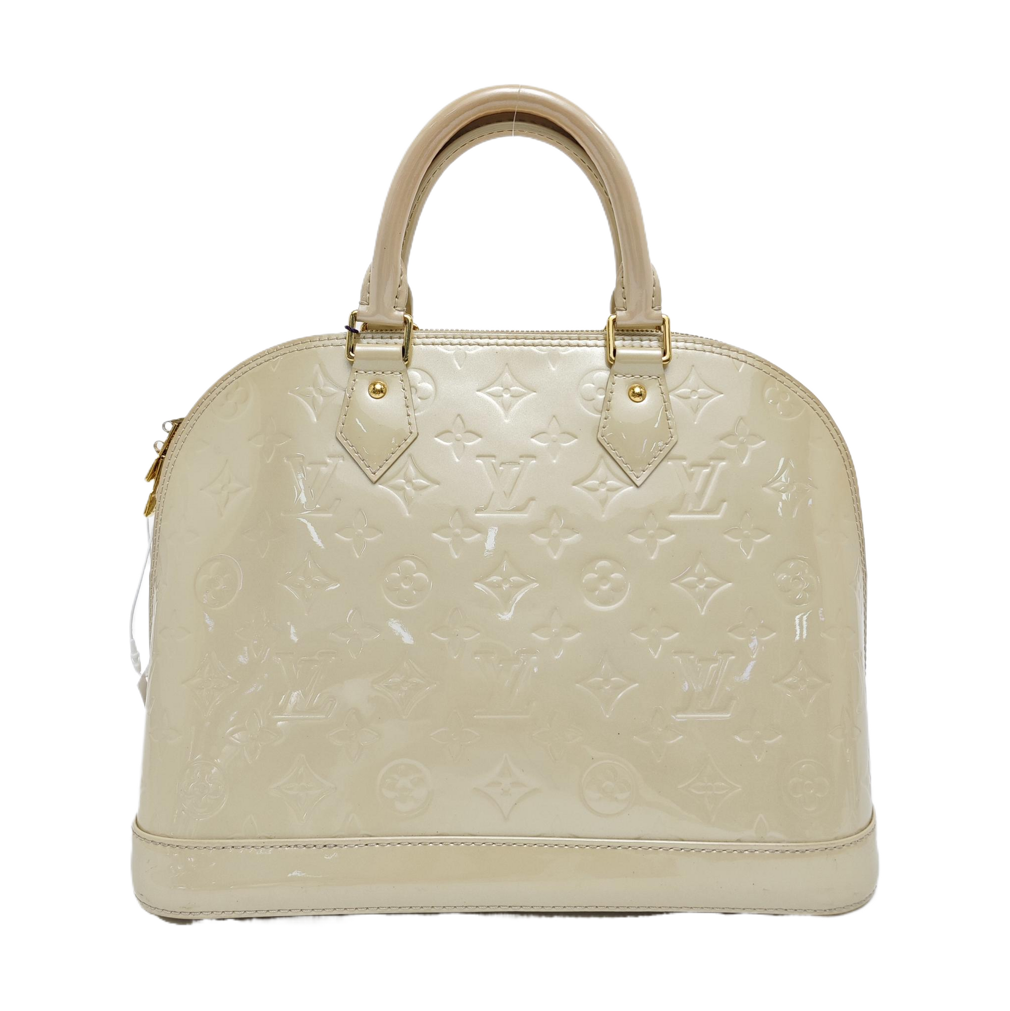 ALMA PM Patent Leather Beige