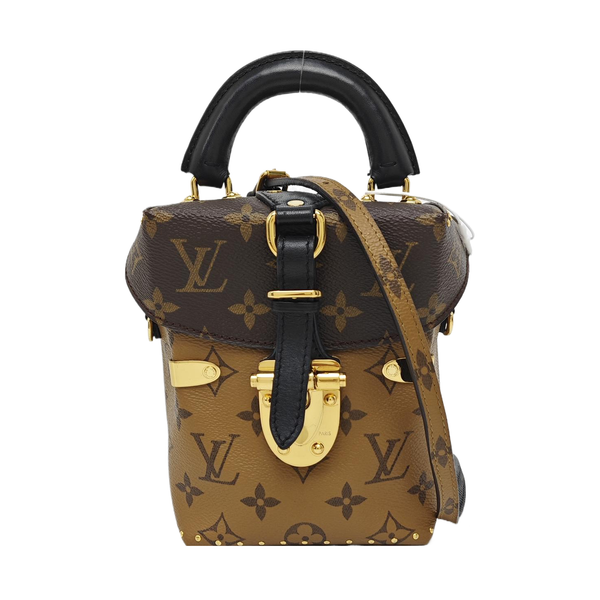 Monogram Coated Canvas Shoulder Bag Brown