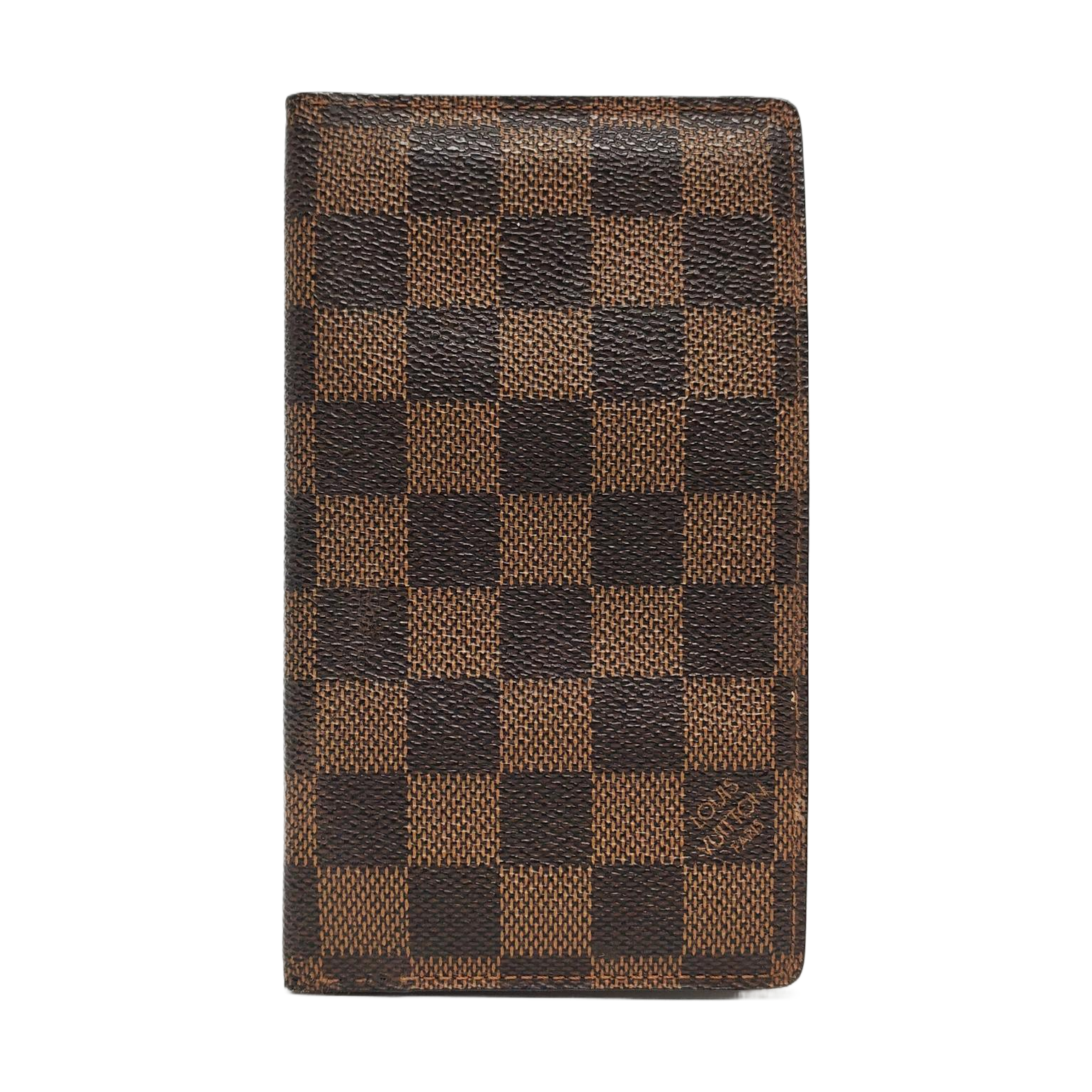 JAMES Damier Ebene Coated Canvas Brown Wallet
