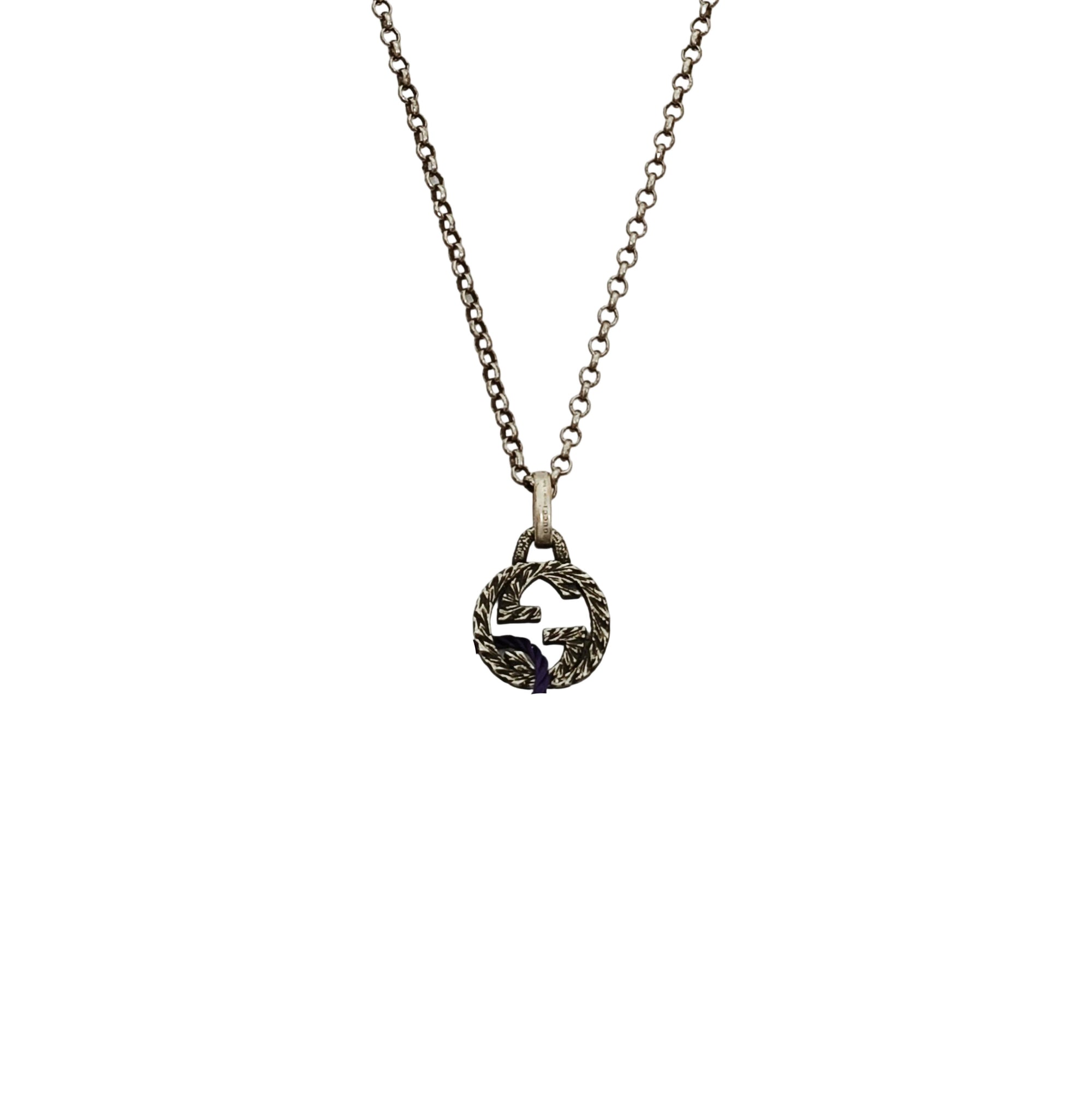 Interlocking G 925 Sterling Silver Necklace