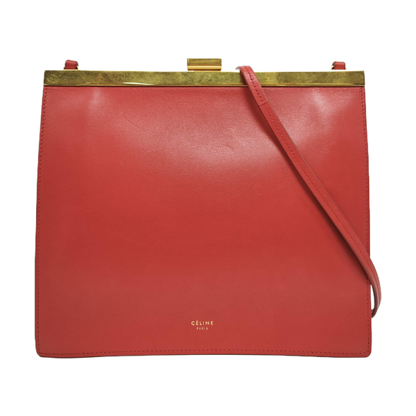 Authenticated pre-owned  CLASP Mini Calfskin Red - Crossbody Bag at Looply