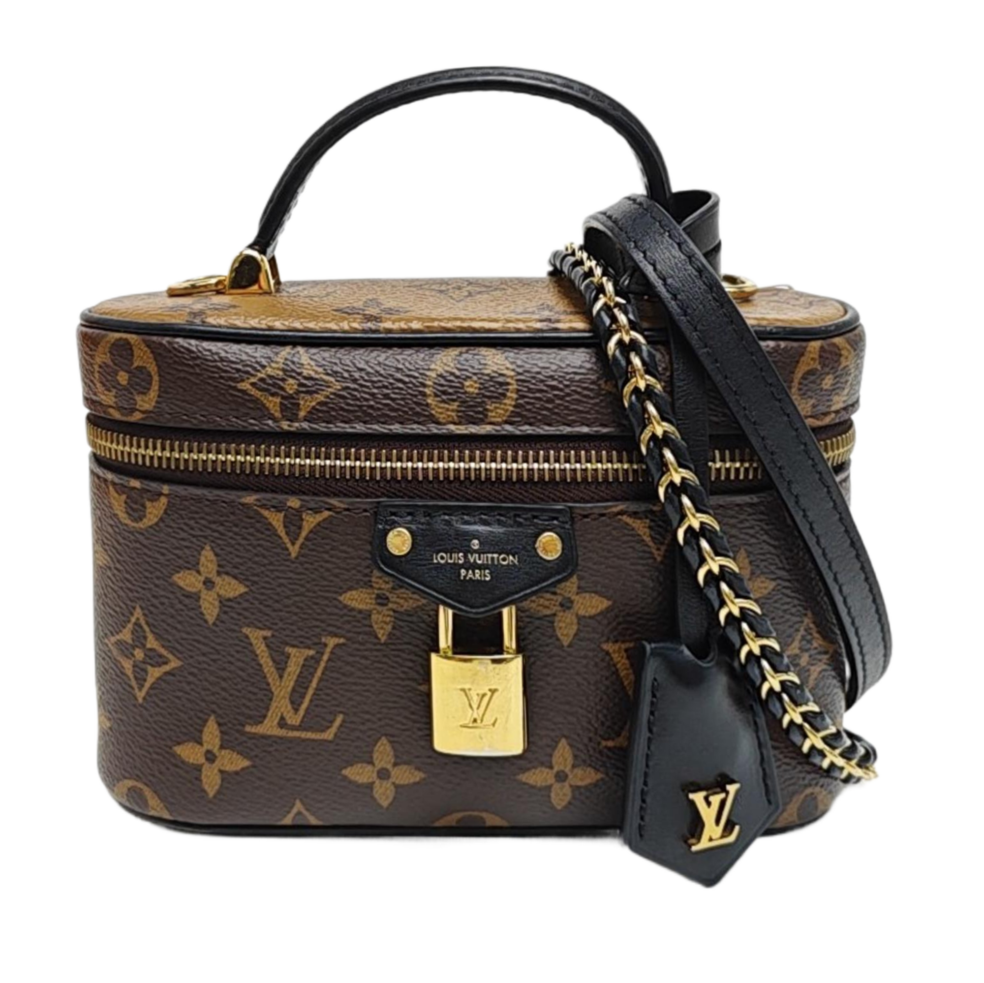 Vanity Chain Pouch Monogram Coated Canvas Brown