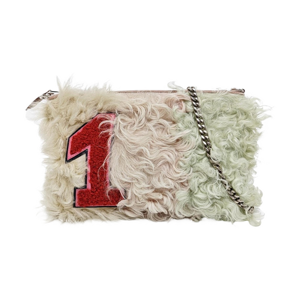 Quilted Fabric Shoulder Bag Multicolor