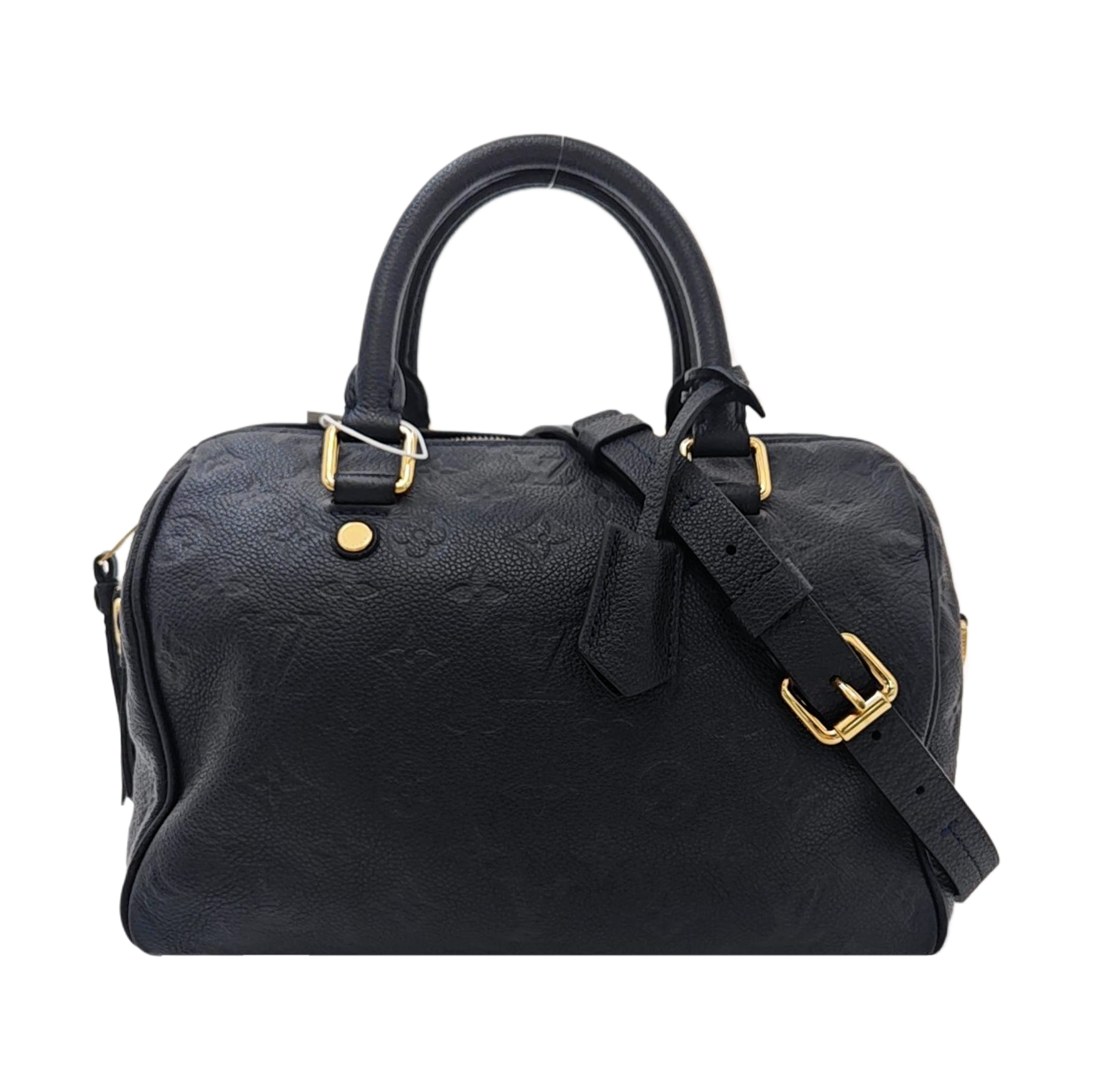 SPEEDY 25 Monogram Calfskin Black