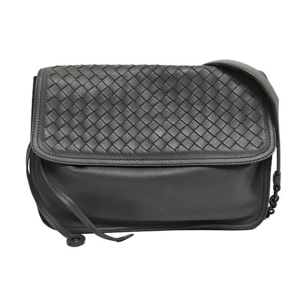Calfskin Shoulder Bag Gray