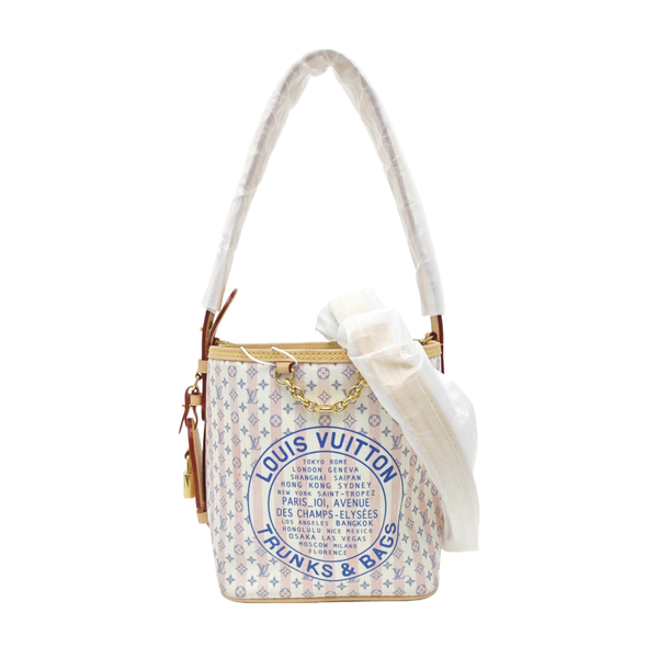 ALL IN PM Monogram Coated Canvas White