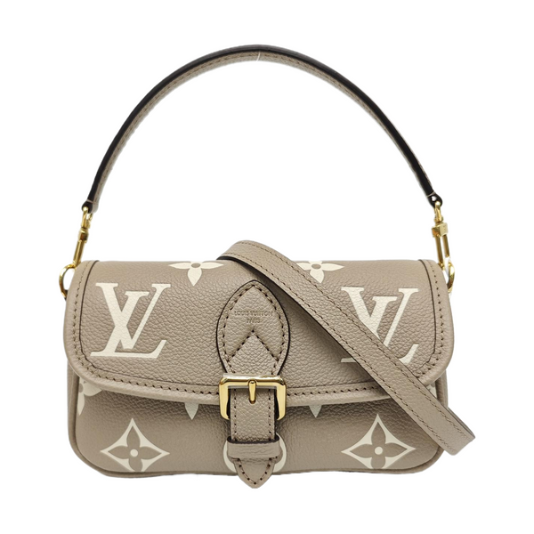 DIANE Nano Monogram Calfskin Gray