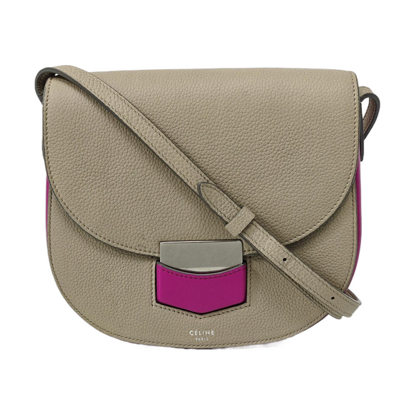 TROTTEUR Small Calfskin Gray