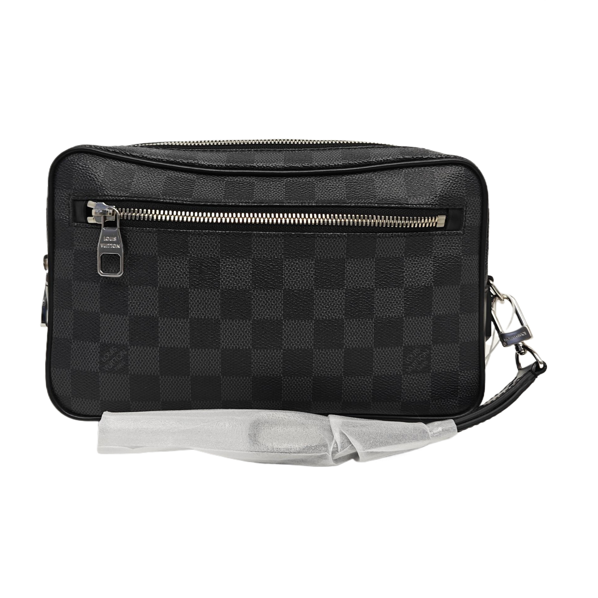 ALPHA Damier Graphite Coated Canvas Gray