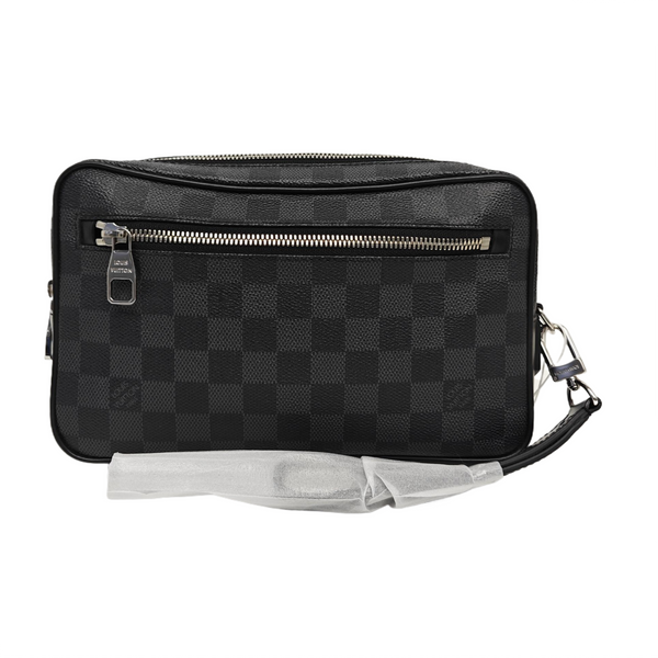 ALPHA Damier Graphite Coated Canvas Gray