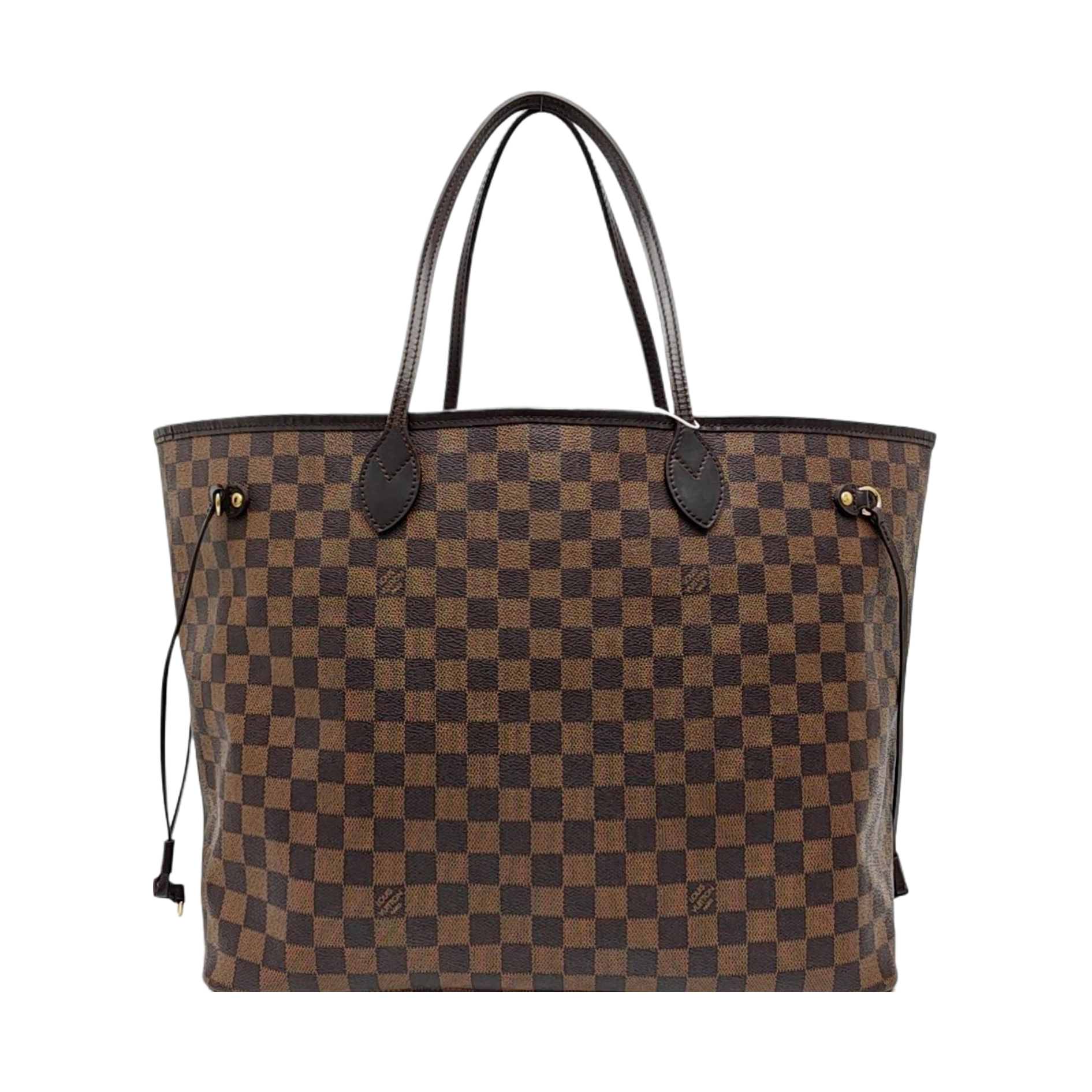 NEVERFULL GM Damier Ebene Coated Canvas Brown