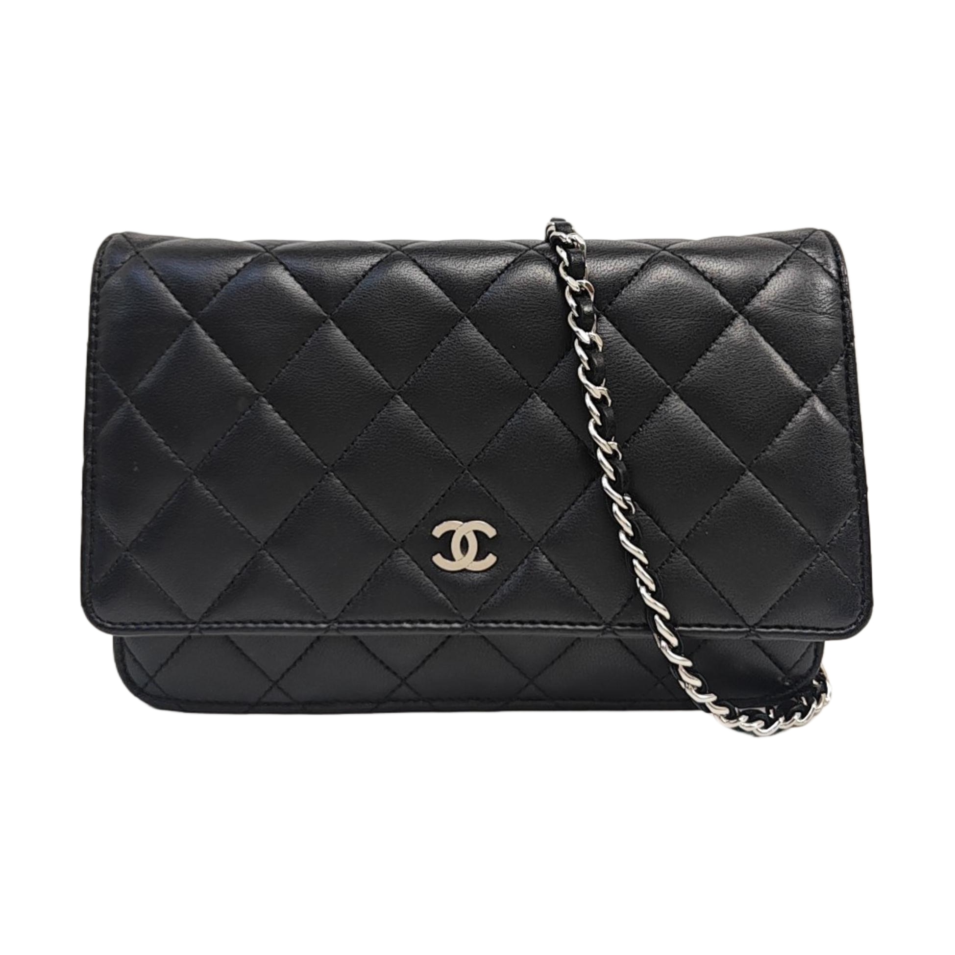 WOC Quilted Lambskin Black
