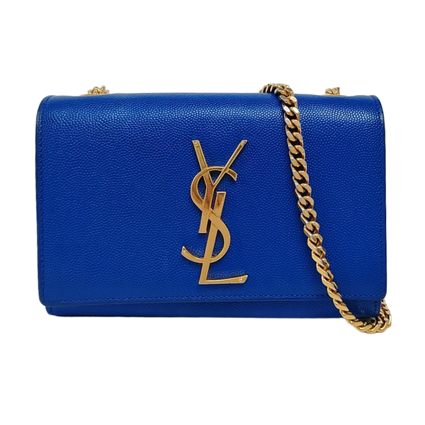 Authenticated pre-owned  KATE Mini Calfskin Blue - Shoulder Bag at Looply