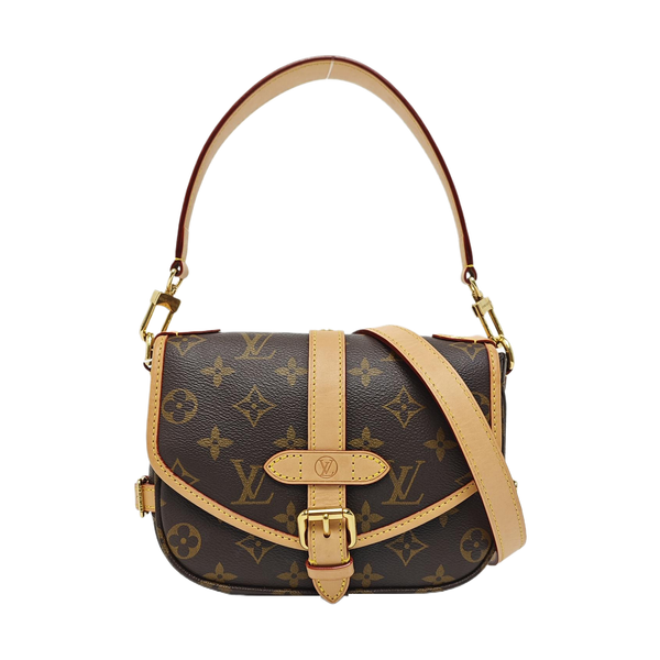 SAUMUR BB Monogram Coated Canvas Brown
