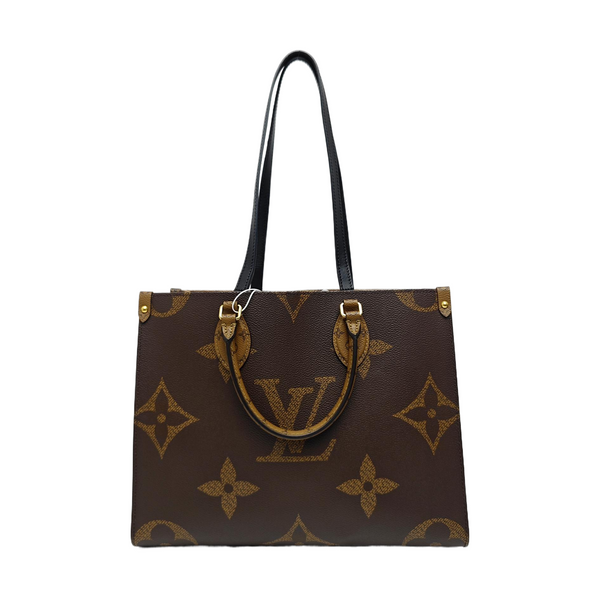 ONTHEGO MM Monogram Coated Canvas Brown