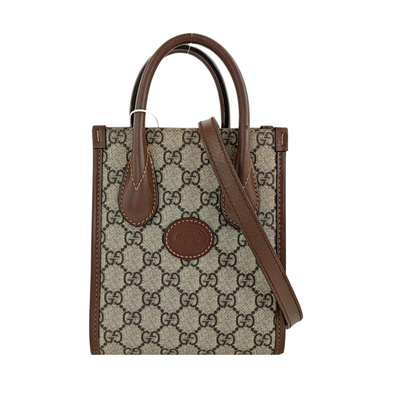 Retro Mini Monogram Coated Canvas Beige