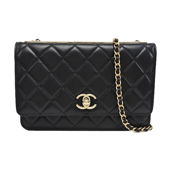 TRENDY CC WOC Quilted Lambskin Black