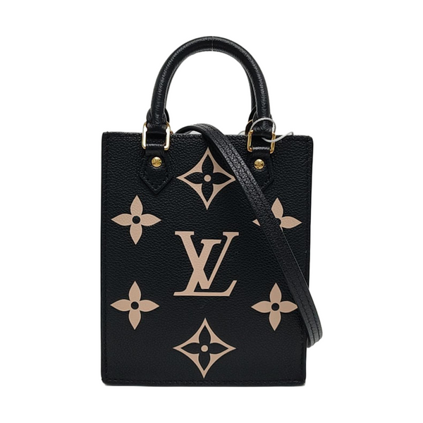 SAC PLAT Mini Monogram Calfskin Black