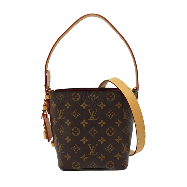 ALL IN BB Monogram Coated Canvas Brown