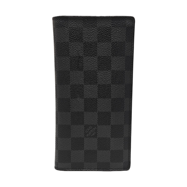 BRAZZA Damier Graphite Coated Canvas Black Wallet