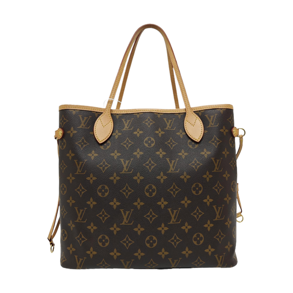 NEVERFULL MM Monogram Coated Canvas Brown