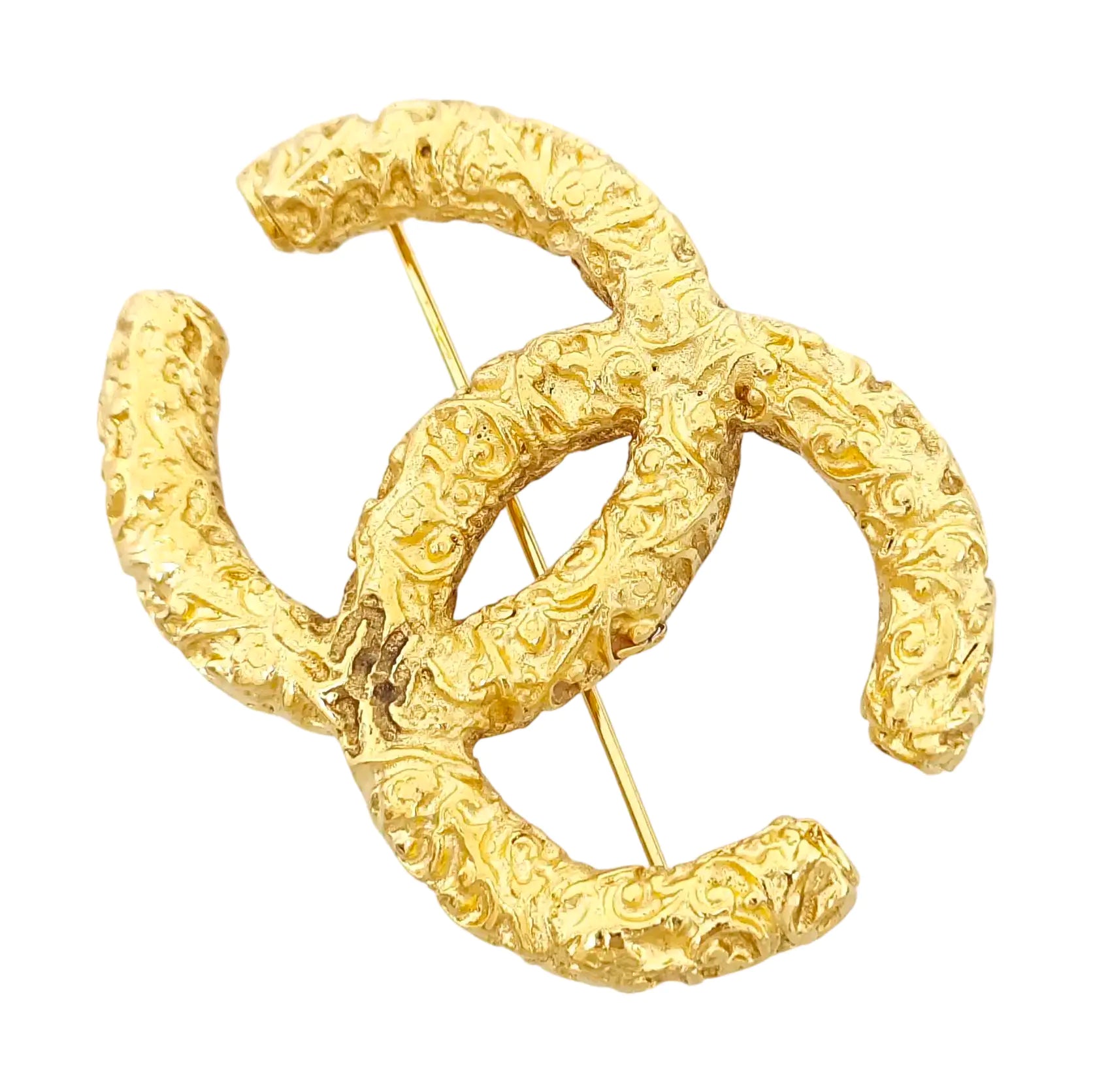 Metal Gold Brooch