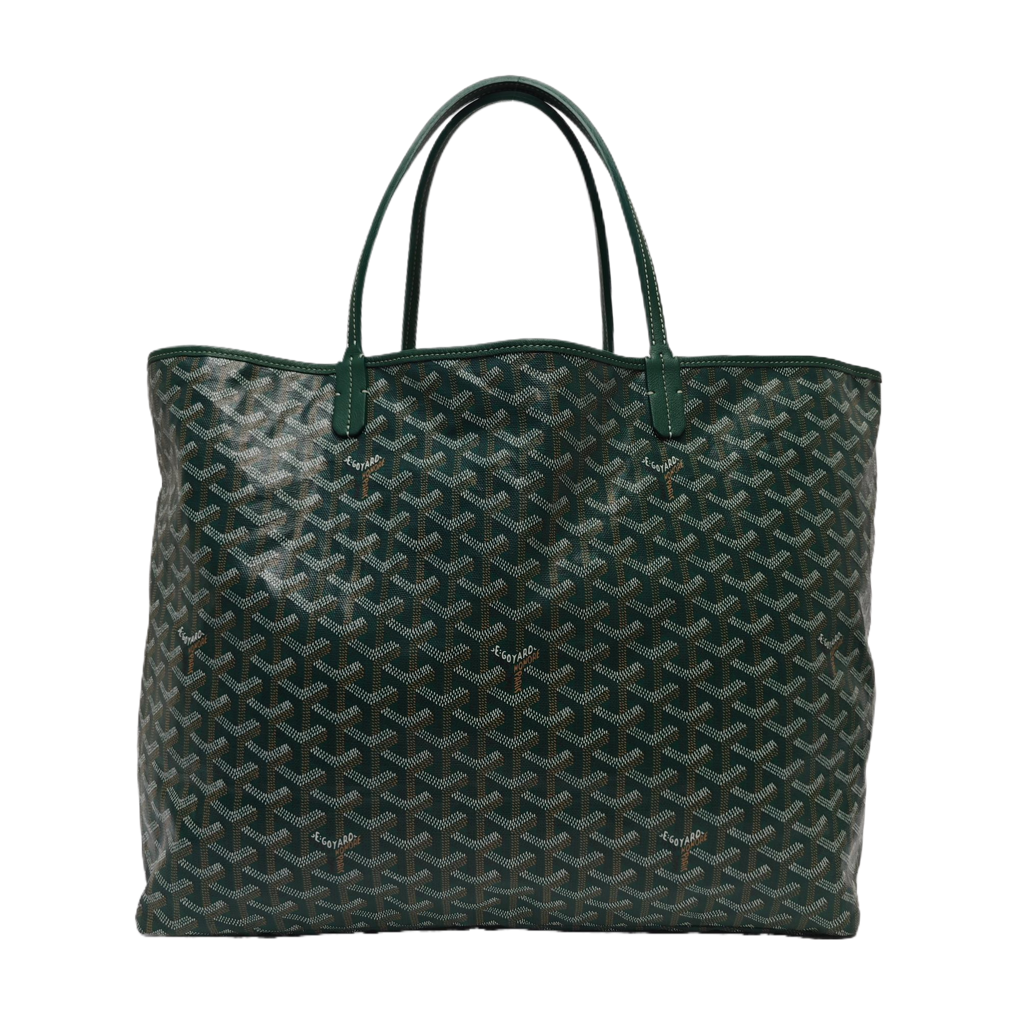 Authenticated pre-owned  Saint Louis GM Coated Canvas Green - Tote Bag at Looply