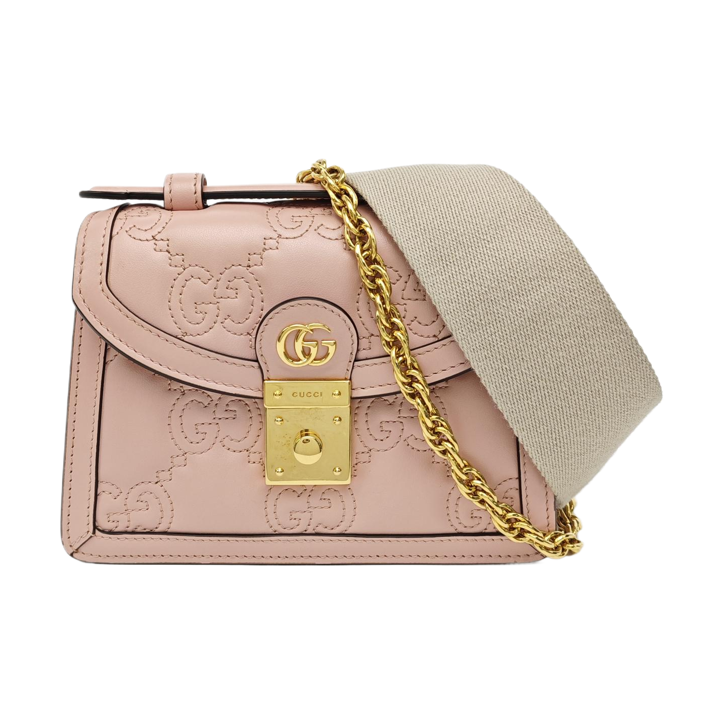 GG Matelassé Quilted Calfskin Pink
