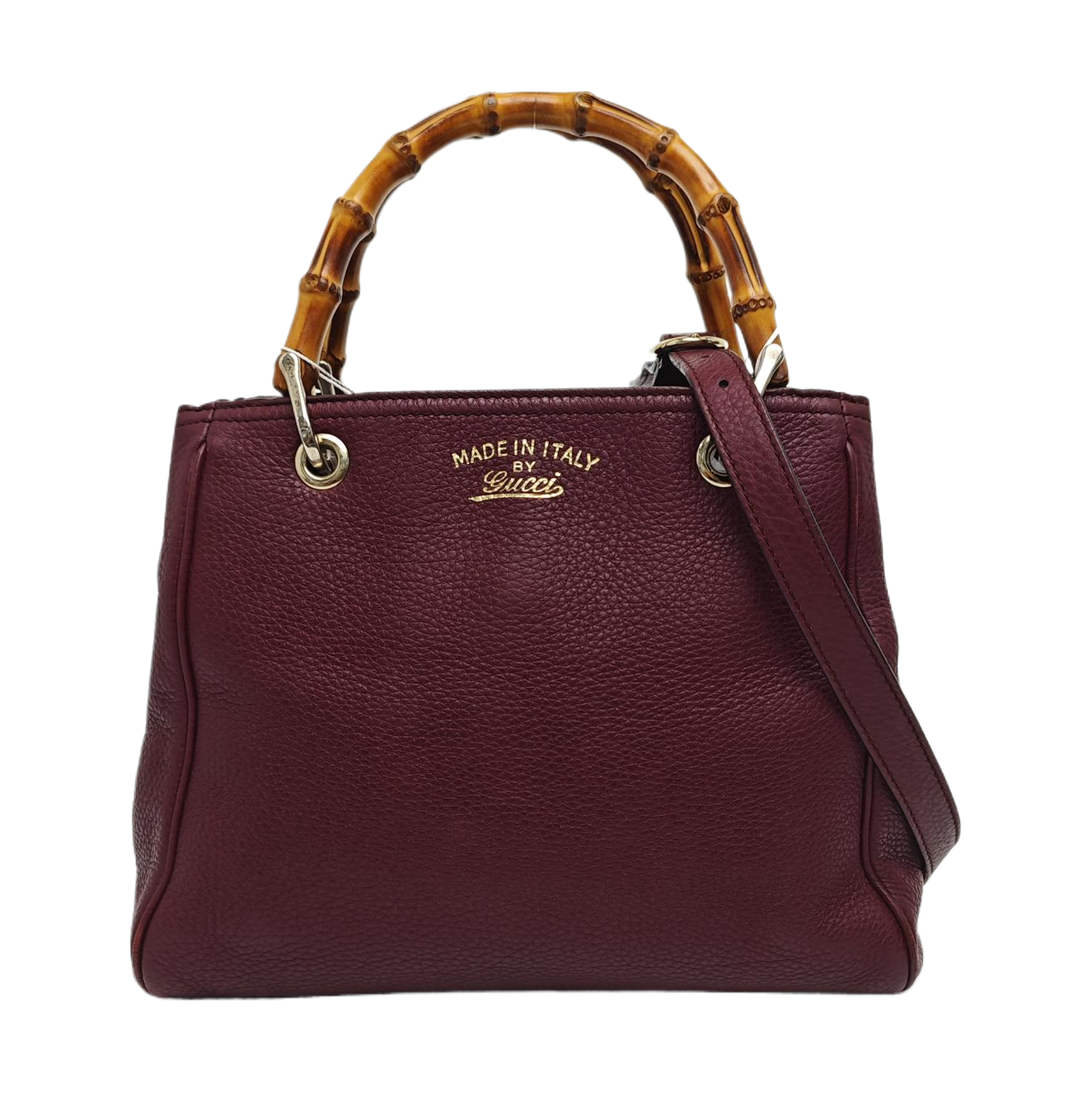 Bamboo 1947 Medium Calfskin Red