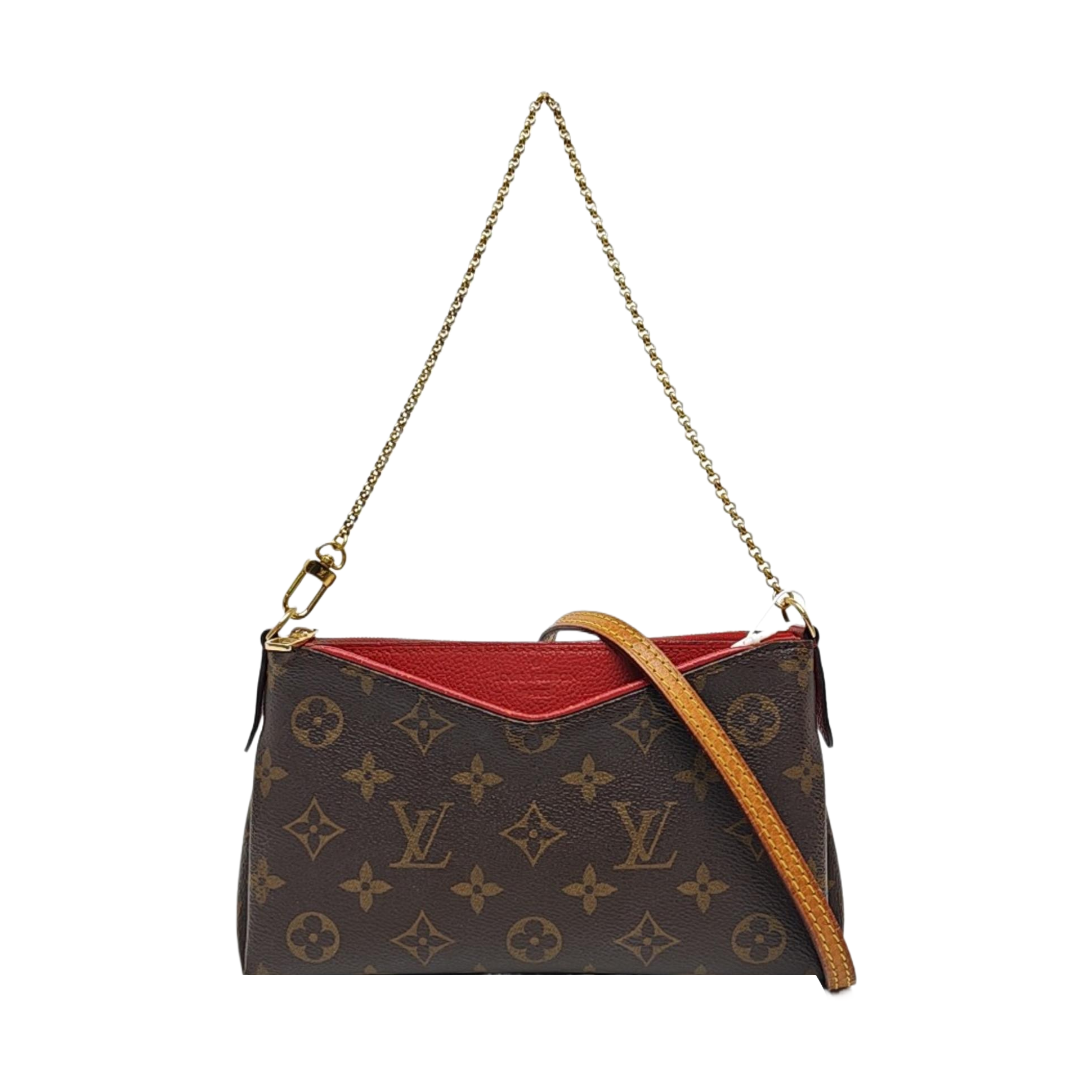 PALLAS BB Monogram Coated Canvas Brown