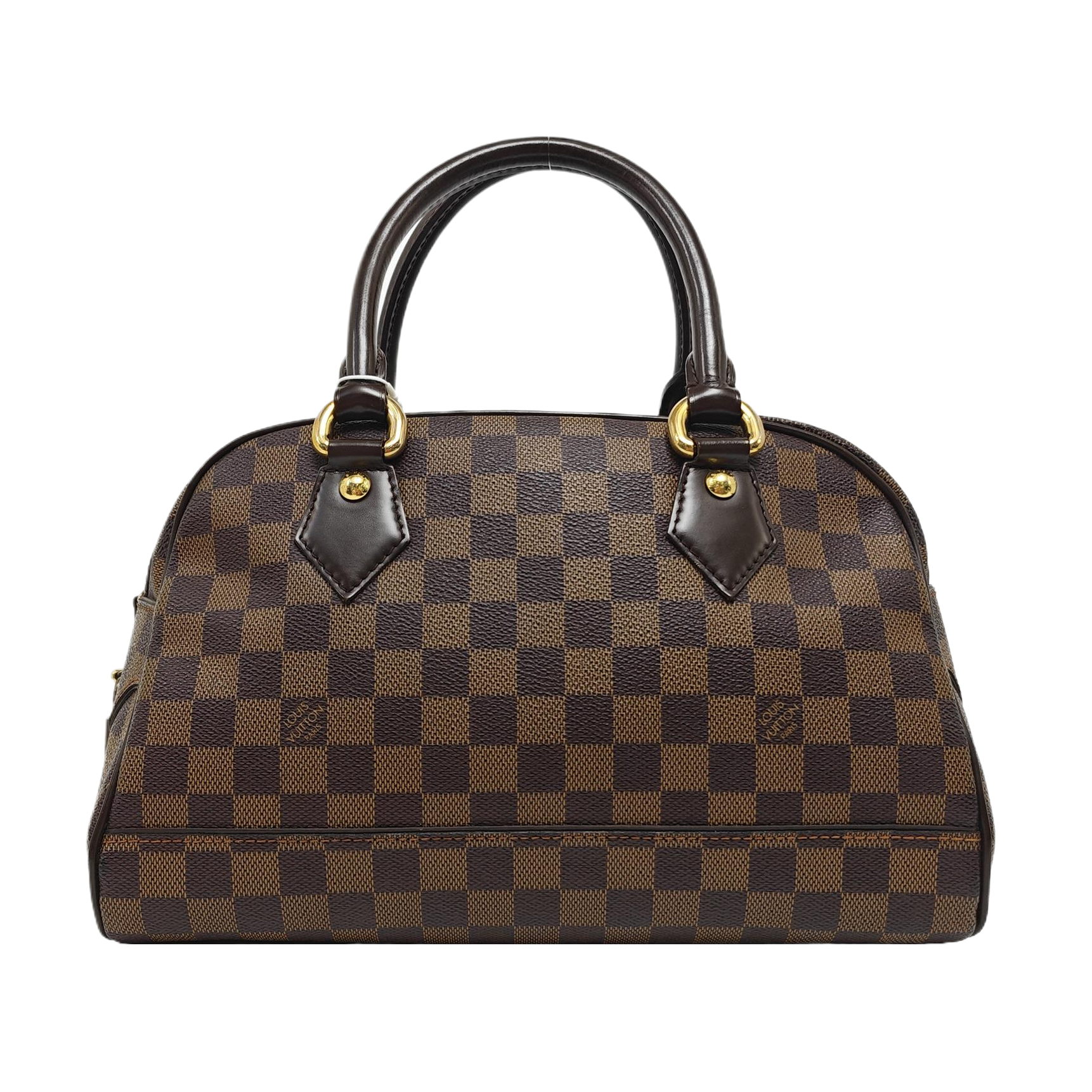 DUOMO Damier Ebene Coated Canvas Brown