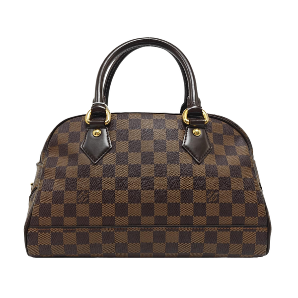 DUOMO Damier Ebene Coated Canvas Brown