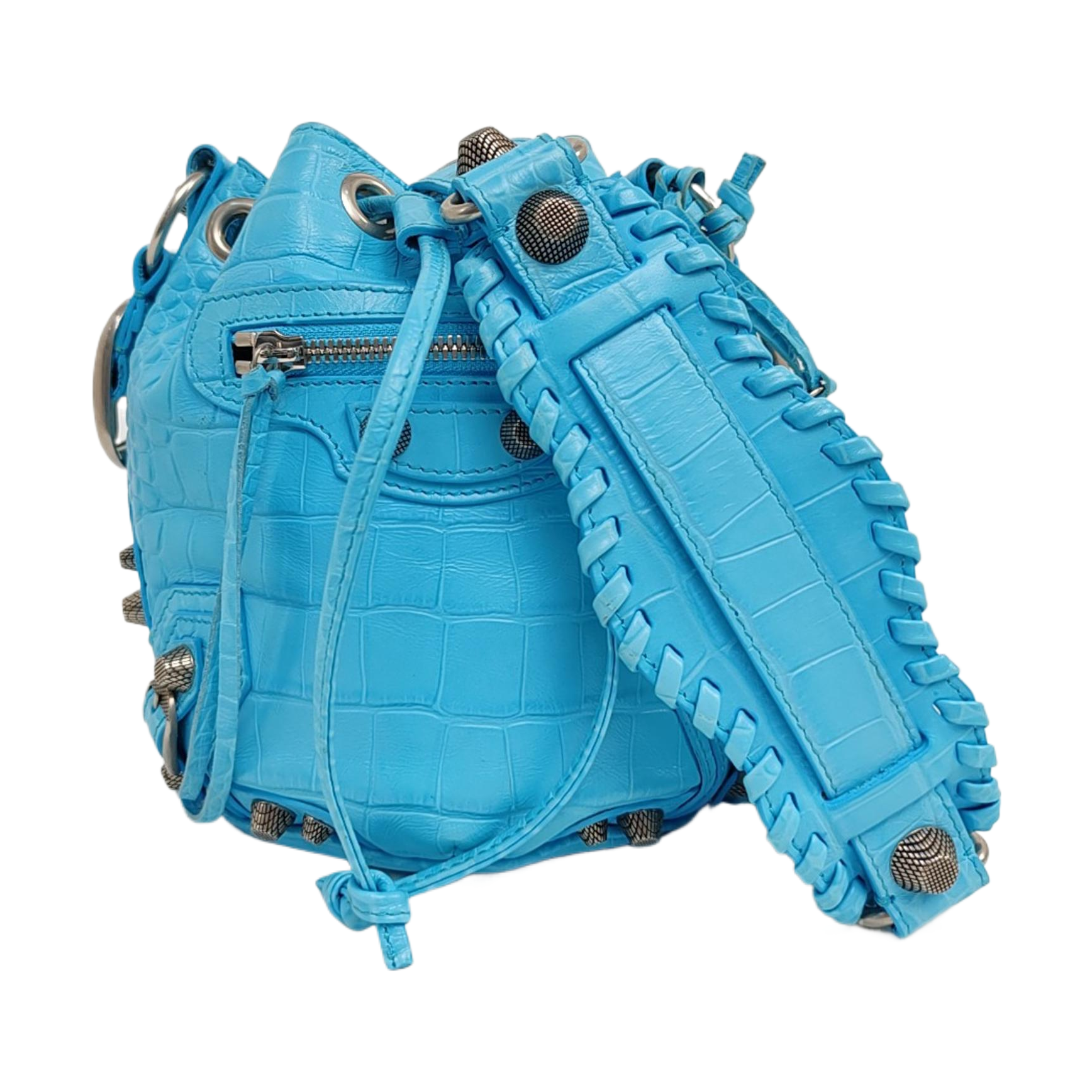 Le Cagole Piel de Becerro Azul