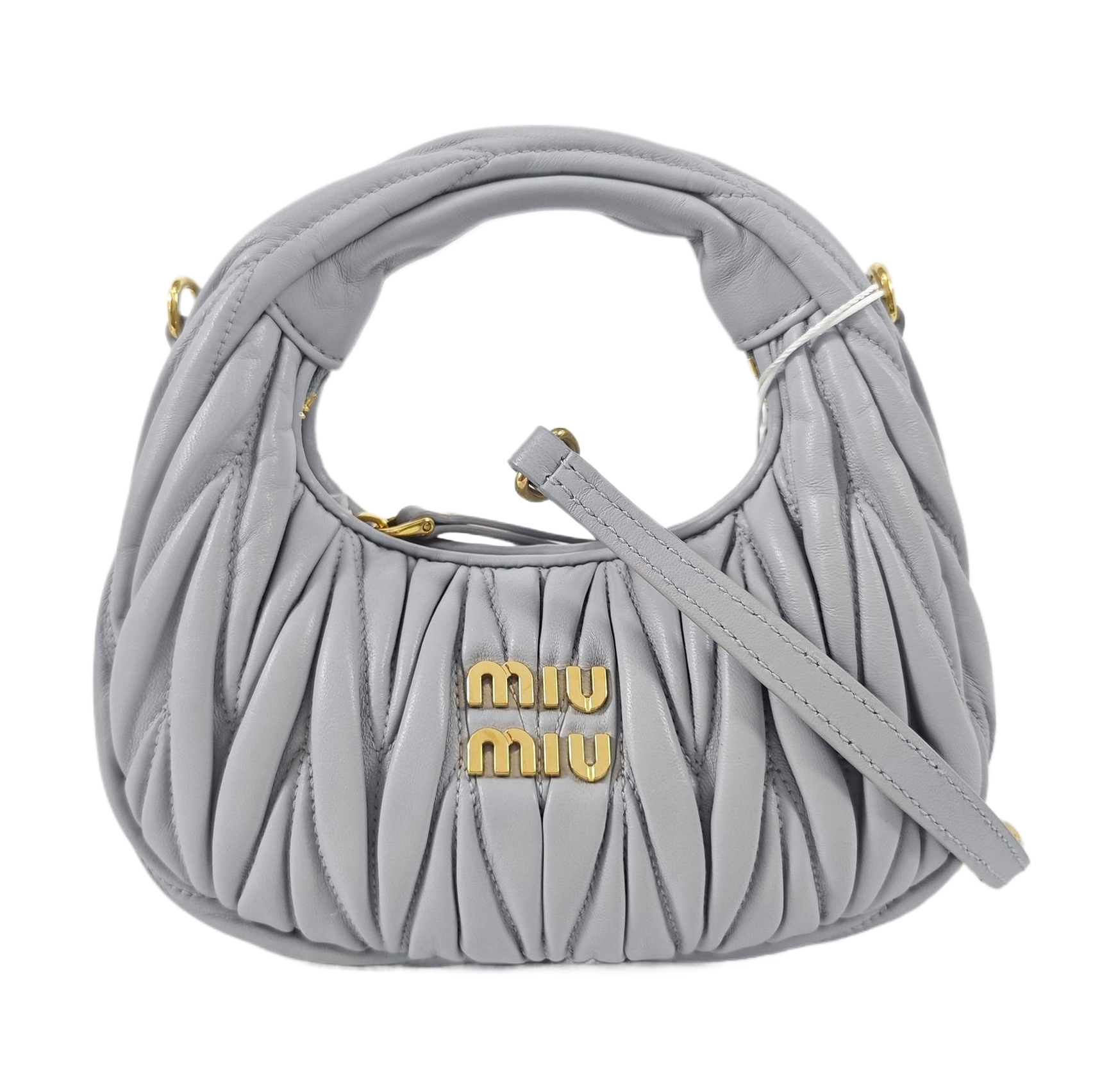Wander Matelassé Mini Quilted Lambskin Blue