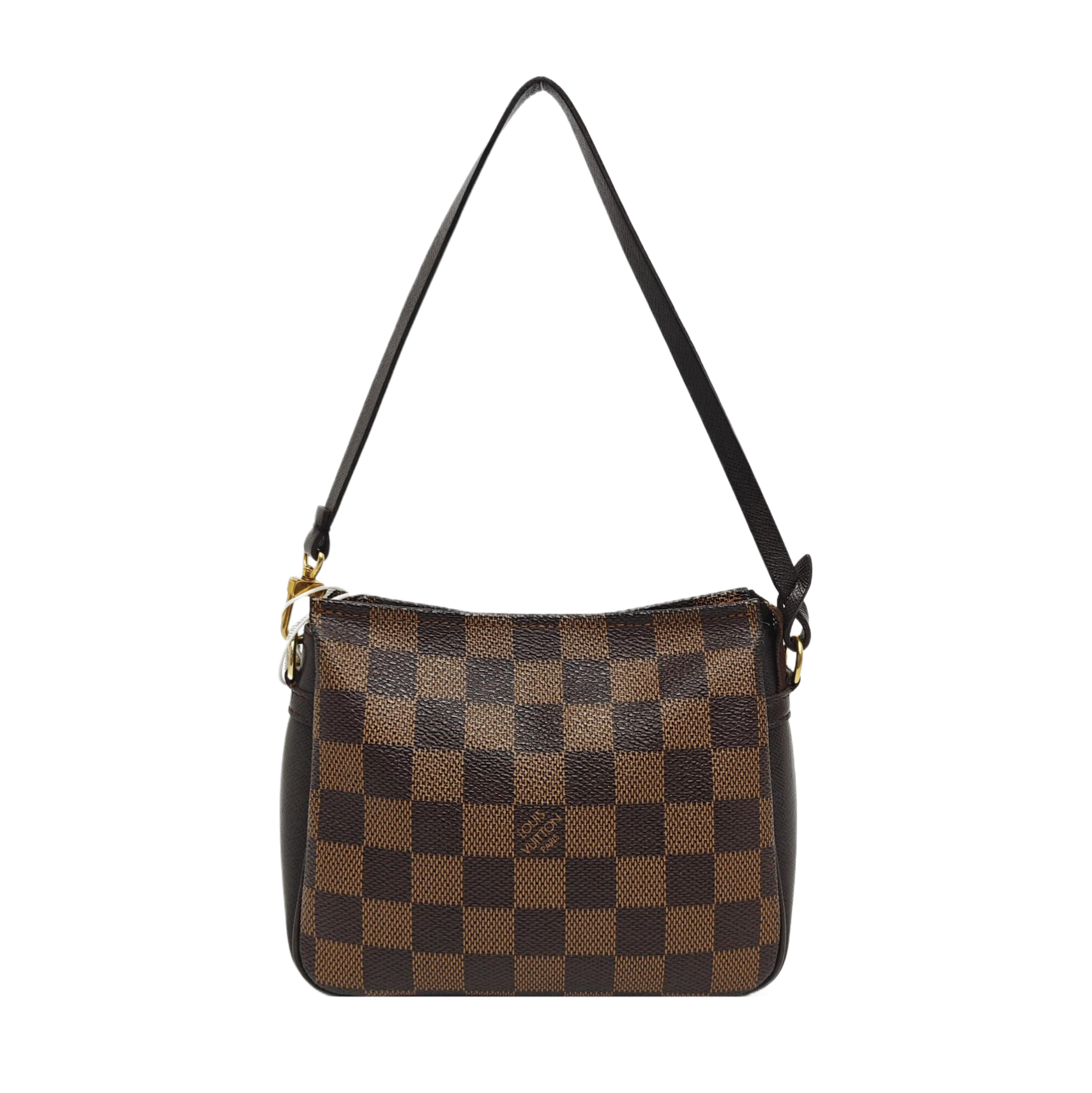 TROUSSE MAKE UP Damier Ebene Coated Canvas Brown