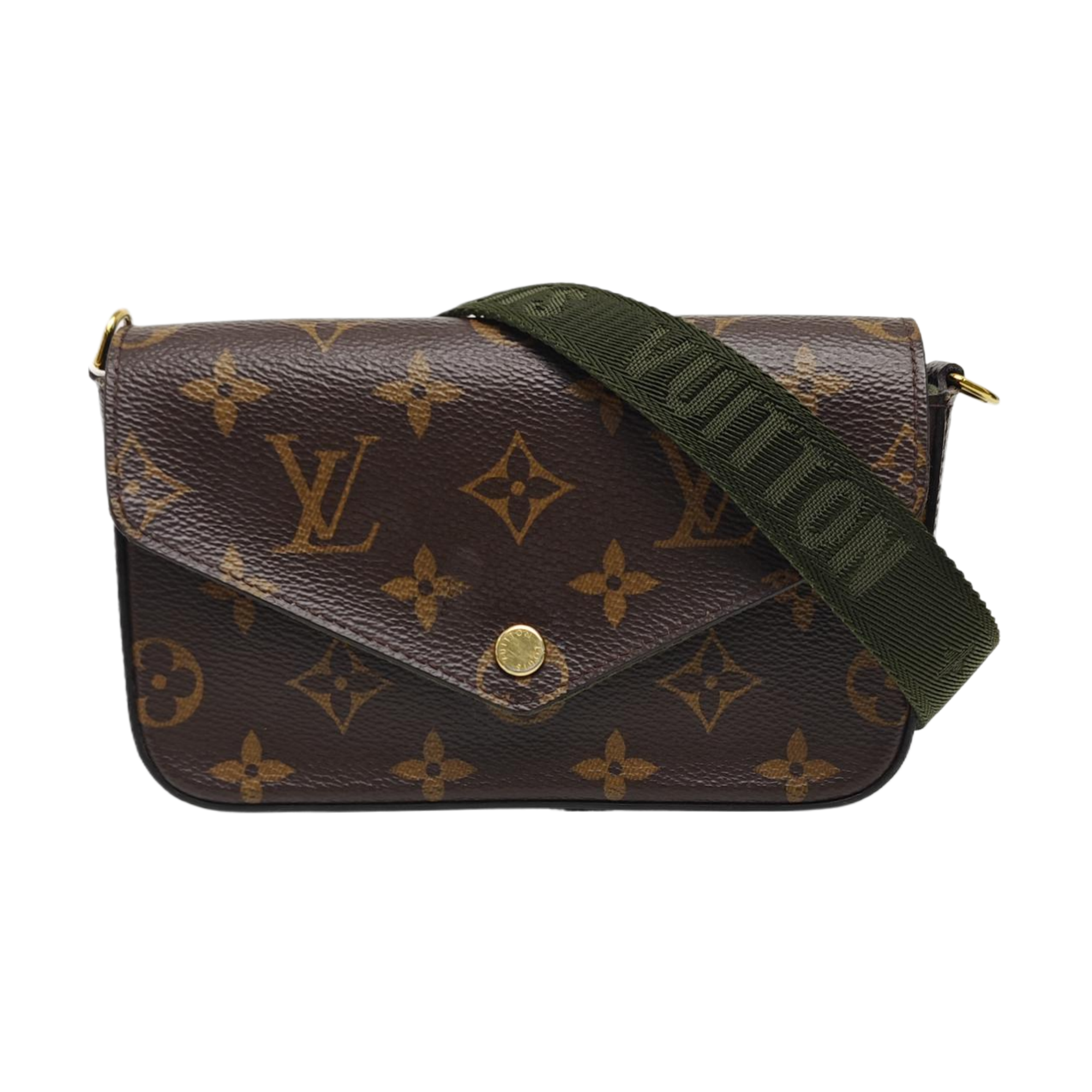 FÉLICIE Monogram Coated Canvas Brown
