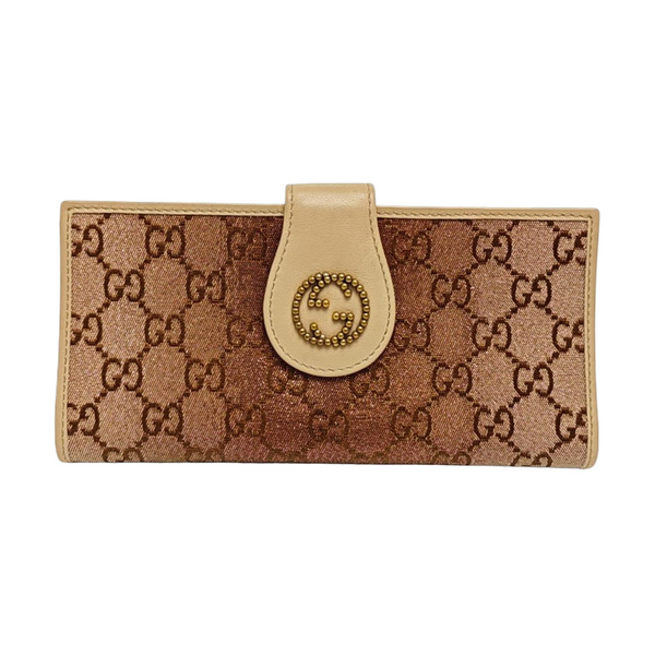Monogram Canvas Wallet Pink