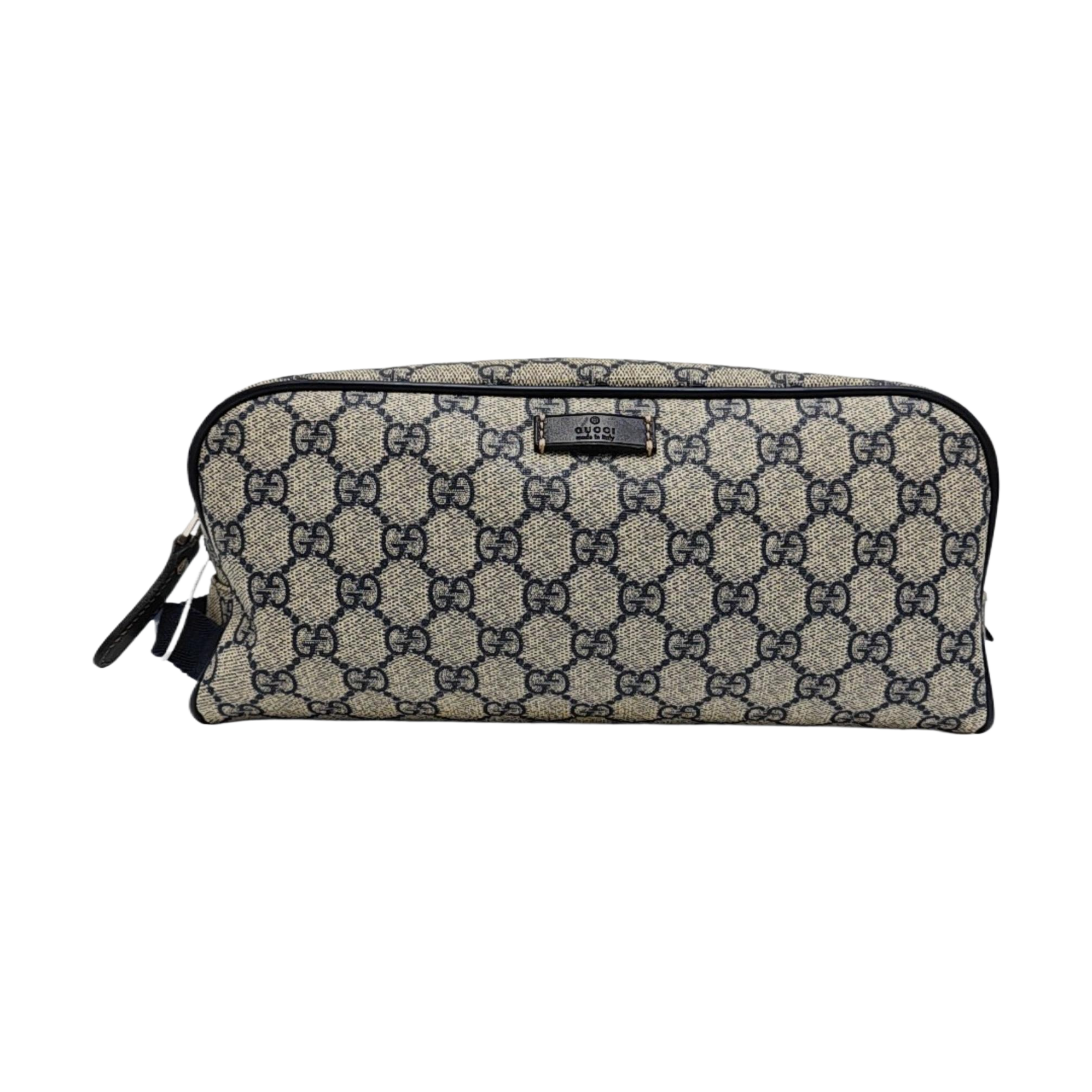 Monogram Coated Canvas Clutch Black