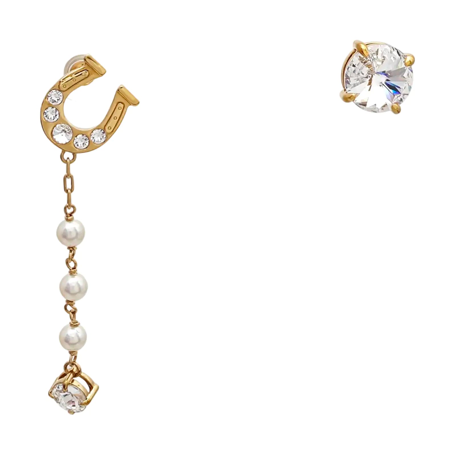 Metal Gold Stud Earrings