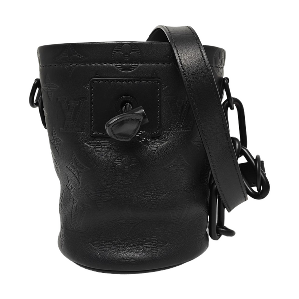 CHALK Monogram Calfskin Black