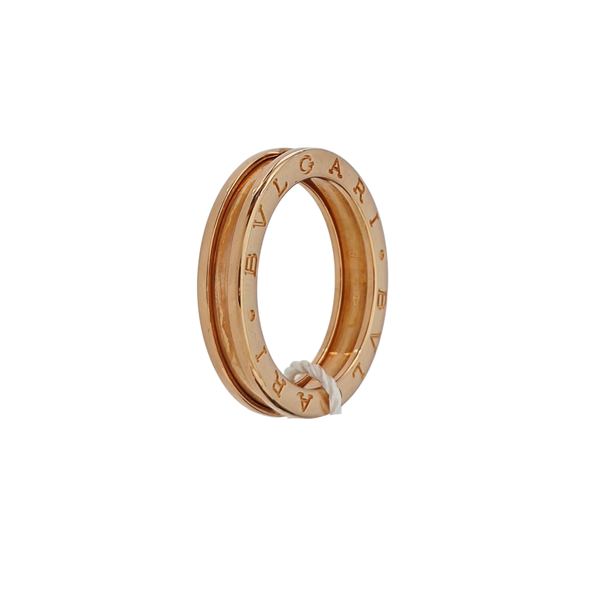B.ZERO1 18k Rose Gold Ring EU 61