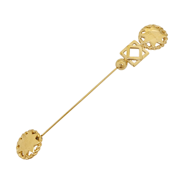 Metal Gold Brooch